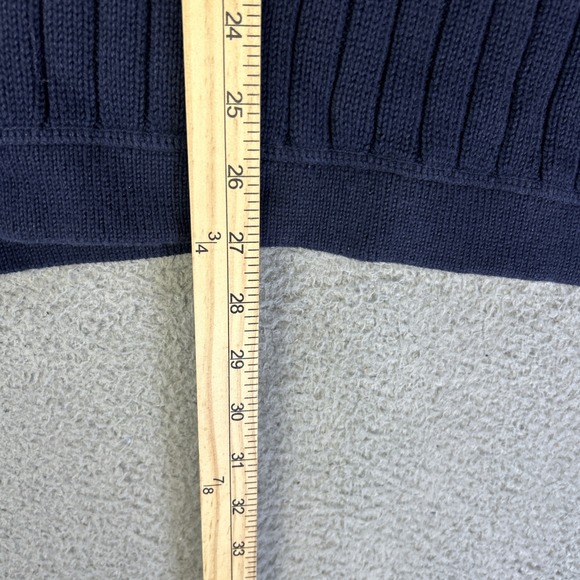 Vintage Eddie Bauer Field Sweater Mens Large Navy Blue Legend British‎ Commando - Picture 6 of 8